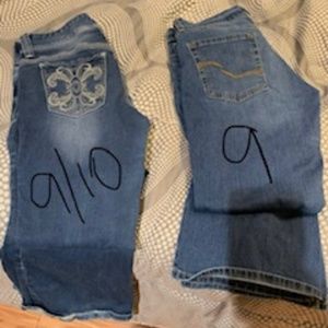 Size 9 and 9/10 Blue Jeans